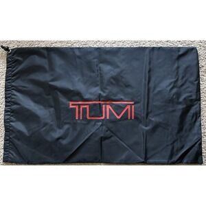 TUMI Luggage Travel Laundry Black Nylon Dust Bag Drawstring 29" x 16.5"